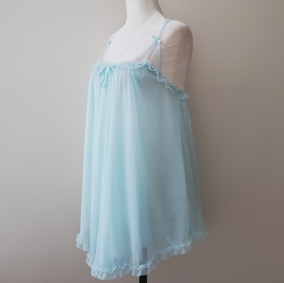 Betsey Johnson Tricot Ruffle Hem Slip Dress - Picture 11 of 15